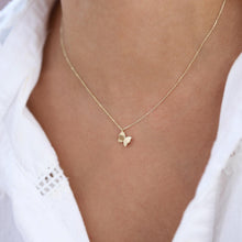 Load image into Gallery viewer, 14k Gold Butterfly Necklace, Delicate Gold Jewelry, Symbol of Transformation, Gold Animal Necklace, Mini Layering Butterfly Pendant
