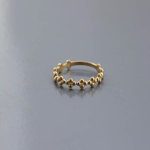 14K Gold Beaded Ring, Minimal Stackable Ring, Thin Gold Ring, Rose Gold, White Gold, Yellow Gold, Everyday Jewelry, Mother's Day, Birthday