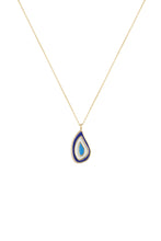 Load image into Gallery viewer, Modern Evil Eye Raindrop Pendant Necklace
