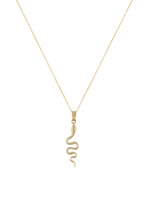 Load image into Gallery viewer, Thin Serpent Pendant Necklace
