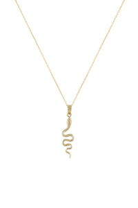 Thin Serpent Pendant Necklace