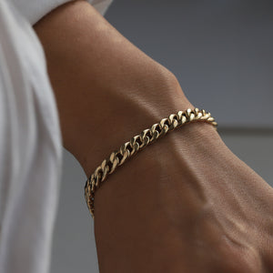Chunky 5mm Curb Chain Bracelet