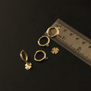 Four-Leaf Clover Shamrock Earrings