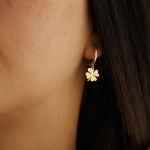 Load image into Gallery viewer, Four-Leaf Clover Shamrock Earrings
