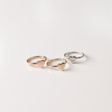 Load image into Gallery viewer, Solitaire Heart Stackable Ring
