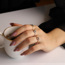 Load image into Gallery viewer, Solitaire Heart Stackable Ring
