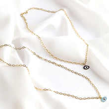 Load image into Gallery viewer, Forzatina Chain Necklace with Evil Eye Pendant
