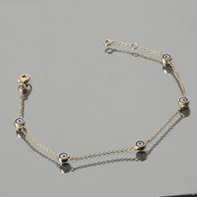 Load image into Gallery viewer, Evil Eye Chain Bracelet
