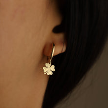 Load image into Gallery viewer, Four-Leaf Clover Shamrock Earrings
