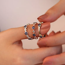 Load image into Gallery viewer, Evil Eye Eternity Ring
