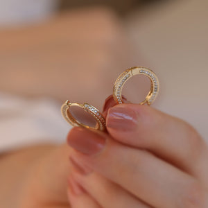 Mini Huggie Earrings with Cubic Zirconia