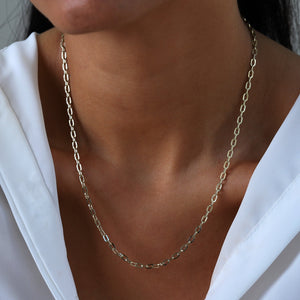 Bold Link Staple Chain Necklace
