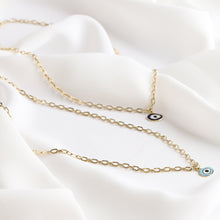 Load image into Gallery viewer, Forzatina Chain Necklace with Evil Eye Pendant
