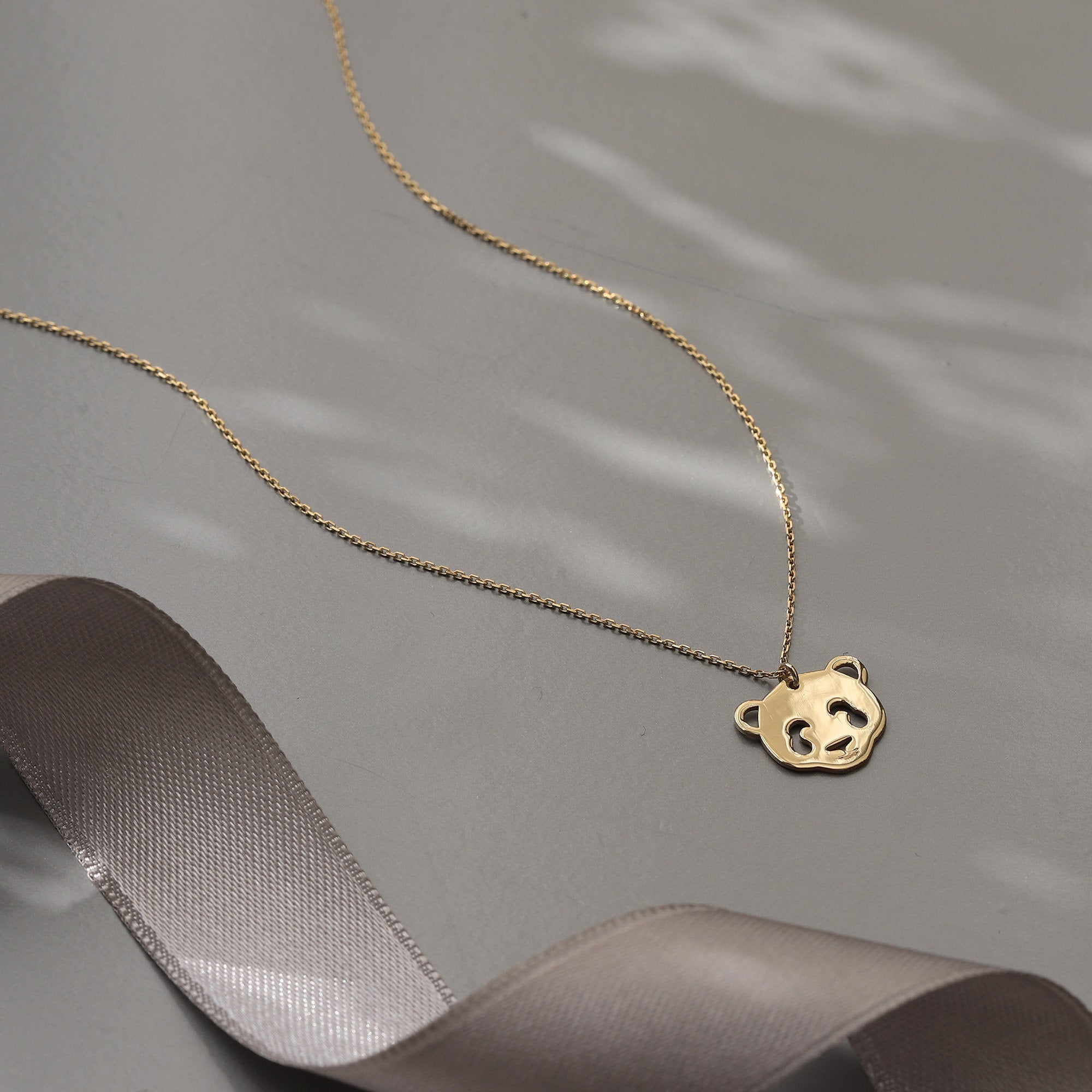 Gold Black Eyes Panda Green Bamboo Bear Ring Pendant Chain Necklace | eBay