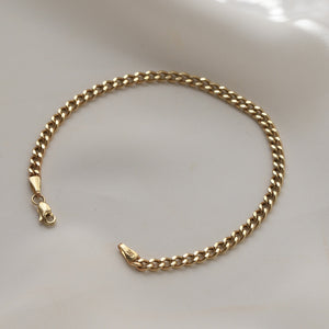 Curb Chain Bracelet 3mm