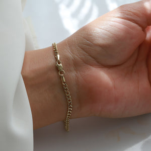Curb Chain Bracelet 2mm