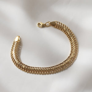 Double Curb Chain Bracelet
