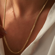 Load image into Gallery viewer, Figaro Wheat Chain Necklace
