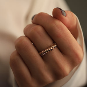 Croissant Dome Ring