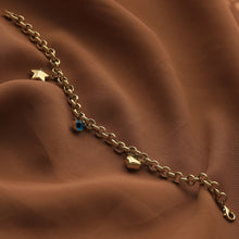 Load image into Gallery viewer, Rolo Chain Tri-Charm Bracelet
