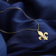 Load image into Gallery viewer, Fleur de Lys Pendant Necklace

