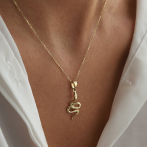Serpent Pendant Necklace