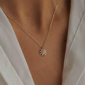 Mini Sun Pendant Necklace