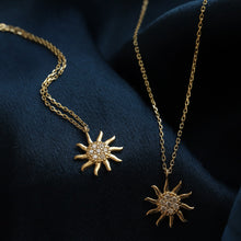 Load image into Gallery viewer, Mini Sun Pendant Necklace
