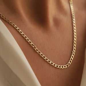 3mm Cuban Curb Chain Necklace