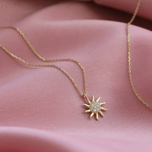 Load image into Gallery viewer, Mini Sun Pendant Necklace
