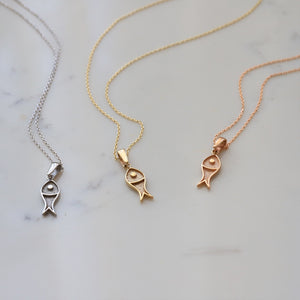 Dainty Fish Necklace
