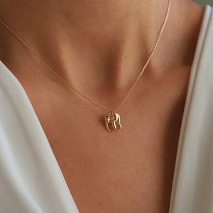 African Elephant Necklace