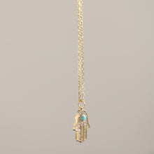 Load image into Gallery viewer, Diamond Hamsa Necklace
