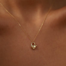 Load image into Gallery viewer, Mini Lock Pendant Necklace
