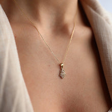 Load image into Gallery viewer, Mini Hamsa Necklace
