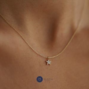 Diamond Mini Star Pendant Necklace