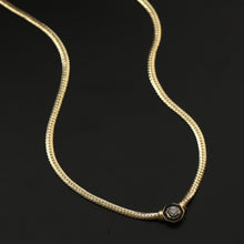 Load image into Gallery viewer, Herringbone Cz Diamond Chain Necklace
