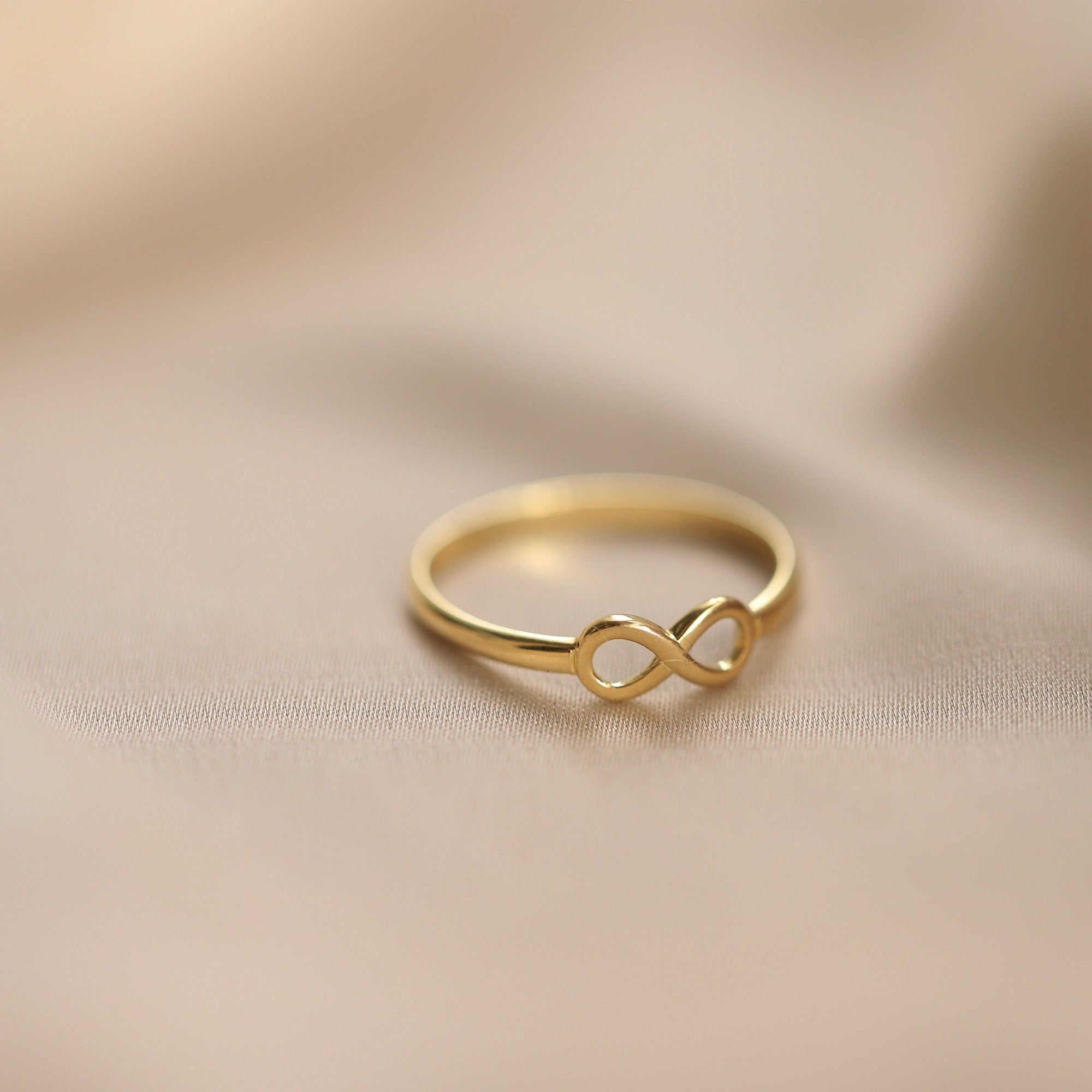 Infinity Knot Ring, Solid 14K Rose Gold – Hannah Naomi Jewelry