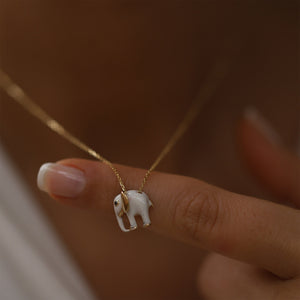 White Elephant Necklace