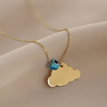 Load image into Gallery viewer, Gold Cloud Pendant Necklace
