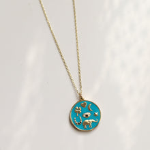 Load image into Gallery viewer, Turquoise Bohemian Medallion Necklace
