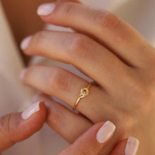 Load image into Gallery viewer, Dainty Gold Knot Ring
