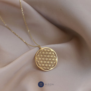 Dainty Flower of Life Pendant Necklace