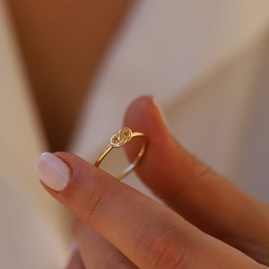 Dainty Gold Knot Ring