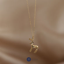 Load image into Gallery viewer, Reindeer Pendant Necklace
