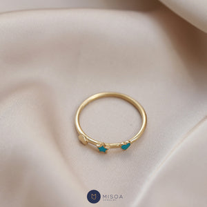 Heart and Star Ring