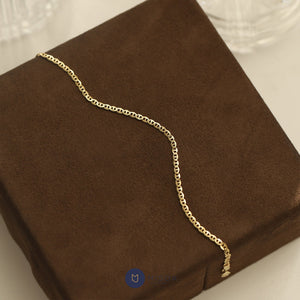 Thin Flat Mariner Chain Bracelet