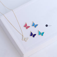 Load image into Gallery viewer, Large Colourful Butterfly Necklace
