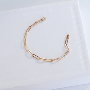 Rose Gold Paperclip Bracelet