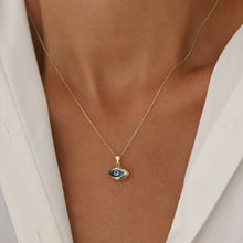 Load image into Gallery viewer, Mini Rounded Evil Eye Pendant Necklace
